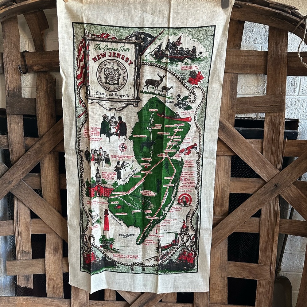 Kay Dee Linen Tea Towel Kitchen Vintage New Jersey Decor Gift (26)